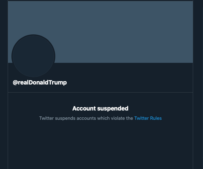Twitter bans Trump